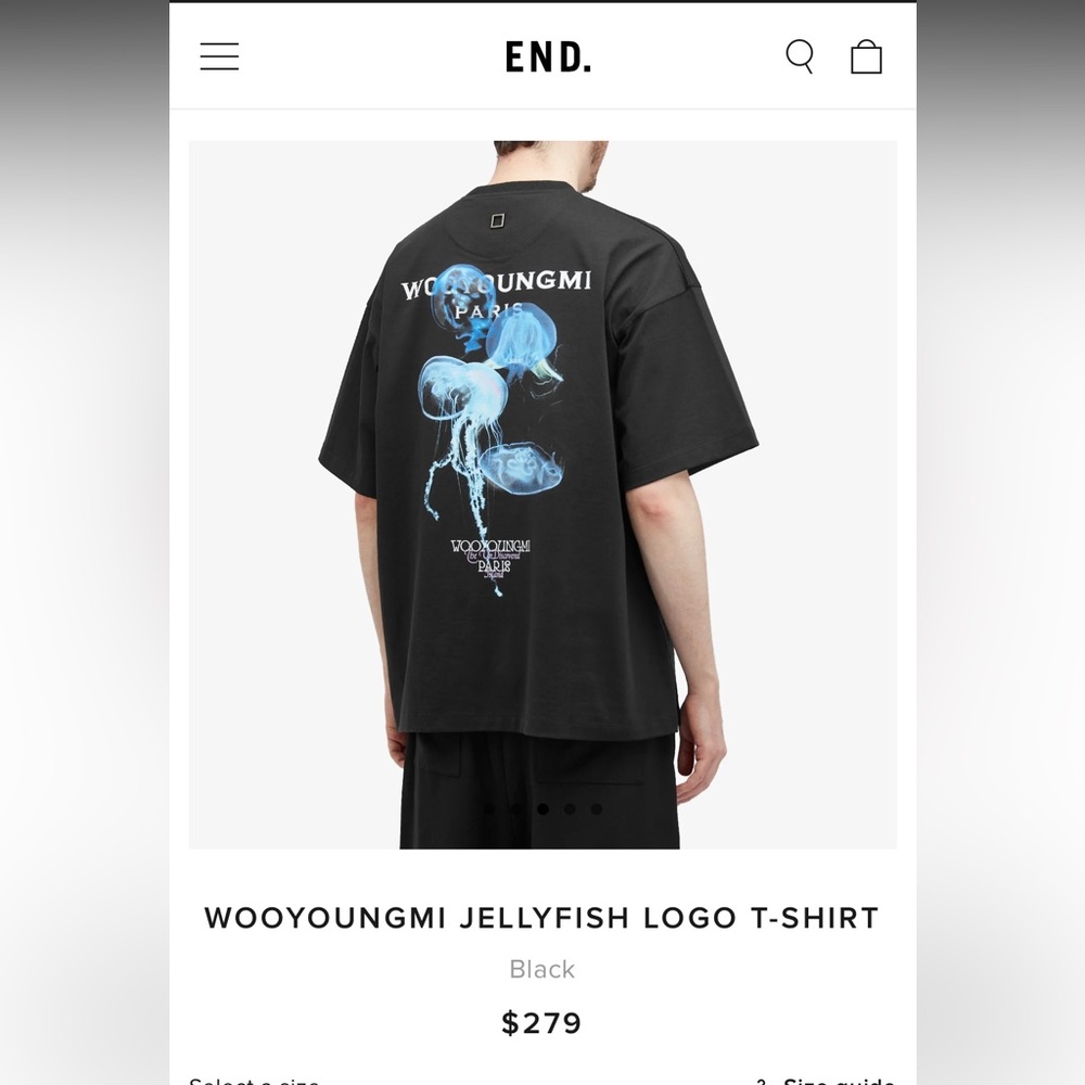 NWT wooyoungmi Jellyfish Logo T-shirt